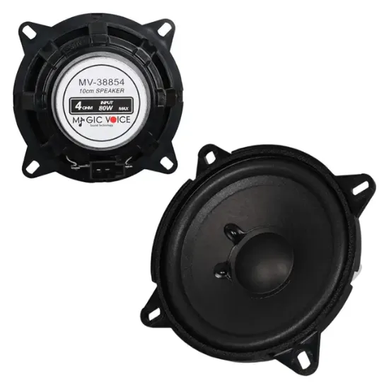 Magicvoice MV-38854 4 Ohm 80 Watt 10 cm Tekli Oto Hoparlör resmi