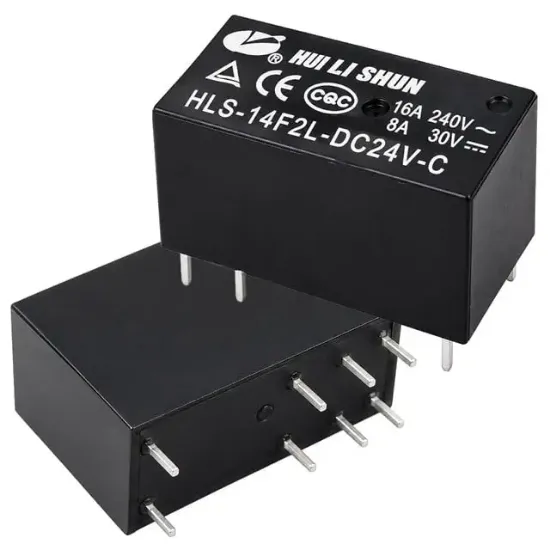 Powermaster PM-38756 HLS-14F2L-DC24V-C 24V DC 16A 240VAC 8 Pin PCB Güç Rölesi resmi