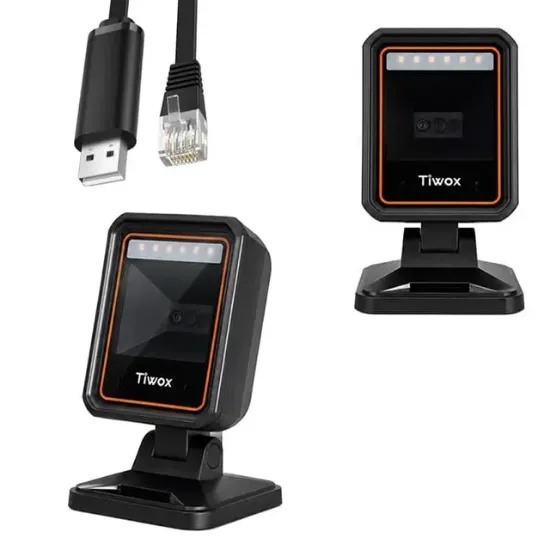 TIWOX VS-170 2D Karekod Kablolu USB Masaüstü Barkod Okuyucu resmi