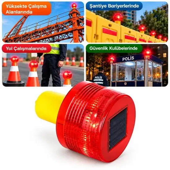 PowerMaster PM-39273 Kırmızı İkaz Lambası 125X80mm resmi