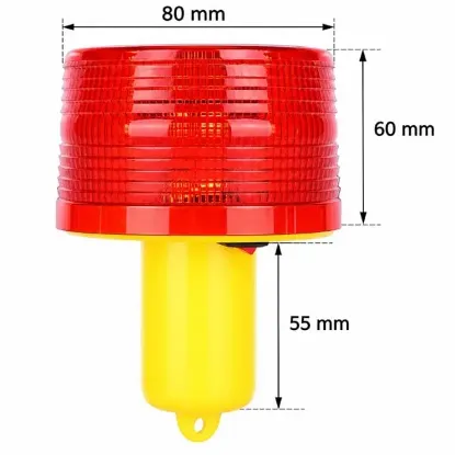 PowerMaster PM-39273 Kırmızı İkaz Lambası 125X80mm resmi