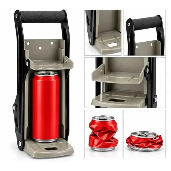 Sunup SN-29157 Çok Fonksiyonlu Metal Teneke Konserve  Plastik Şişe Sıkıştırma Aleti resmi