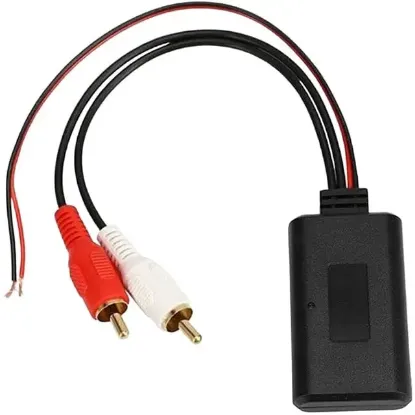 PowerMaster PM-38925 Araç Evrensel Kablosuz Bluetooth Modülü Müzik Adaptörü Rca Aux Ses Kablosu resmi