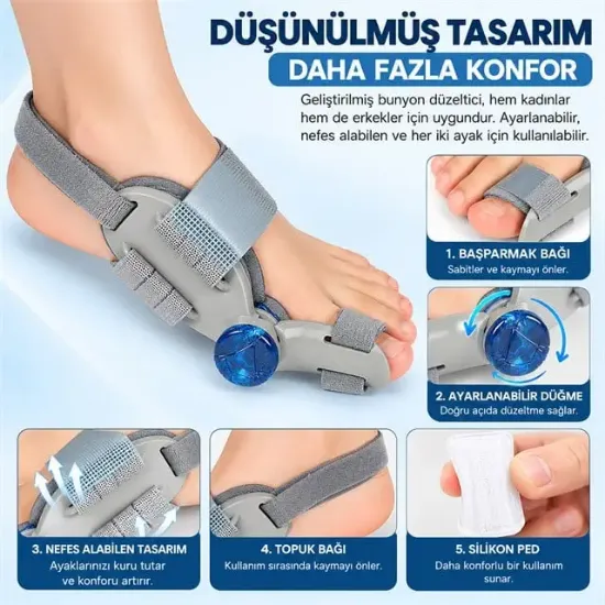 Sunup SN-39282 Ayarlanabilir Bunyon Düzeltici Ve Başparmak Destek Ateli resmi