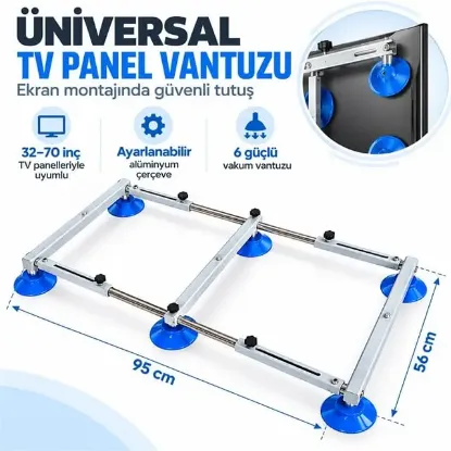 Weko WK-39733 Universal 32" - 70" Teleskopik Açılır Kapanır 6 Vantuzlu TV LED Ekran Panel Taşıyıcı resmi