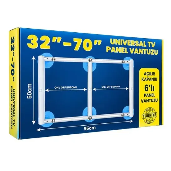 Weko WK-39733 Universal 32" - 70" Teleskopik Açılır Kapanır 6 Vantuzlu TV LED Ekran Panel Taşıyıcı resmi