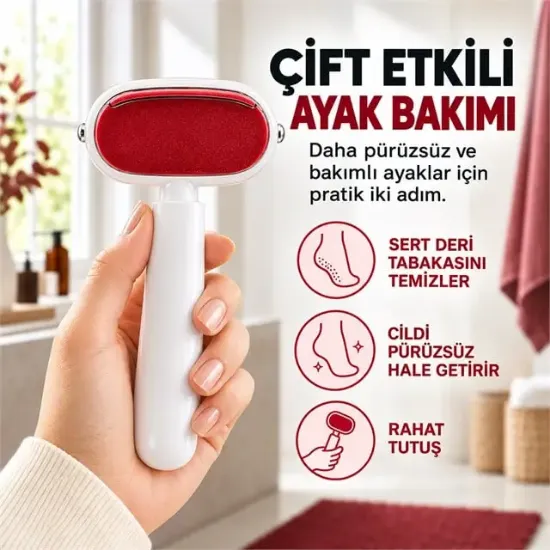 Sunup SN-39101 Çift Taraflı Ayak Törpüsü Nasır Ölü Deri Temizleyici resmi