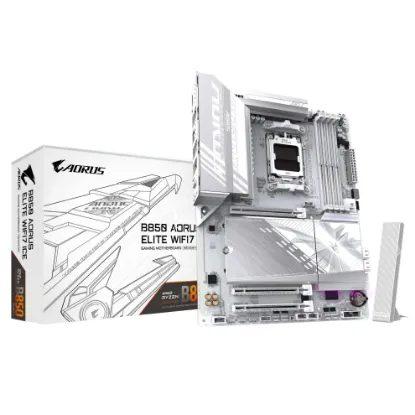 GIGABYTE ANAKART AMD AM5 ATX B850 AORUS ELITE ICE WF7 ANAKART resmi