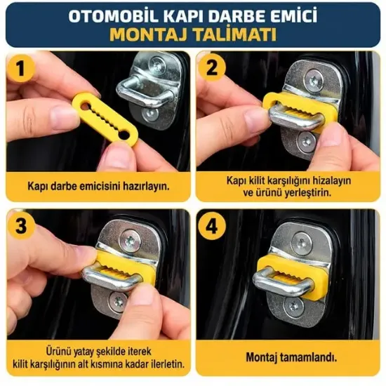 Sunup SN-38911 Otomobil Kapı Kilit Karşılığı Darbe Emici Tampon 43X14X7,5mm resmi