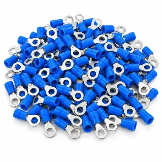 PowerMaster PM-39058 1,5-2,5mm2 Kesit 25x11x6mm Soket Mavi İzoleli Kablo Pabucu (100'lü Paket) resmi