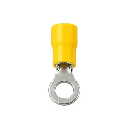 PowerMaster PM-39078 4-6mm2 Kesit 34x15x8mm Soket Sarı İzoleli Kablo Pabucu (100'lü Paket) resmi
