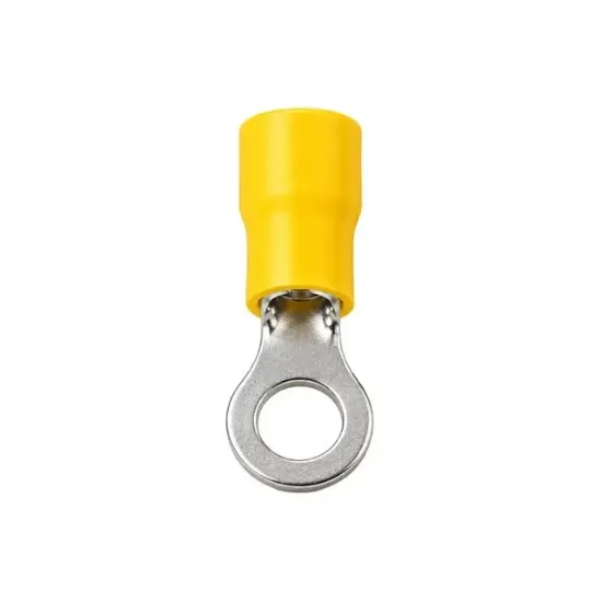 PowerMaster PM-39078 4-6mm2 Kesit 34x15x8mm Soket Sarı İzoleli Kablo Pabucu (100'lü Paket) resmi