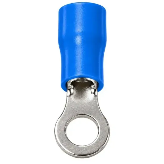PowerMaster PM-39060 1,5-2,5mm2 Kesit 20x6,5x6,5mm Soket Mavi İzoleli Kablo Pabucu (100'lü Paket) resmi