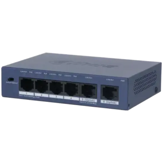 DAHUA S3006-4ET-60 4FEX2XGE 60W YÖNETİLEMEZ POE SWITCH resmi