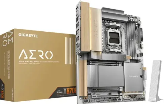 GIGABYTE X870E AERO X DK WOOD DDR5 8000Mhz HDMI/DP ATX AM5 resmi