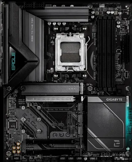 GIGABYTE X870E EAGLE WIFI7 DDR5 8000Mhz HDMI/DP ATX AM5 resmi