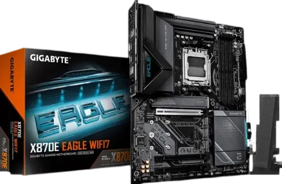 GIGABYTE X870E EAGLE WIFI7 DDR5 8000Mhz HDMI/DP ATX AM5 resmi