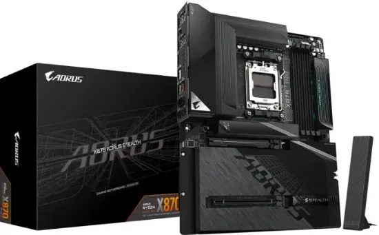 GIGABYTE X870 AORUS STEALTH DDR5 8000Mhz HDMI/DP ATX AM5 resmi