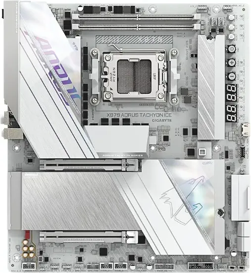 GIGABYTE X870A AORUS TACHYON ICE DDR5 8400Mhz HDMI/DP E-ATX AM5 resmi