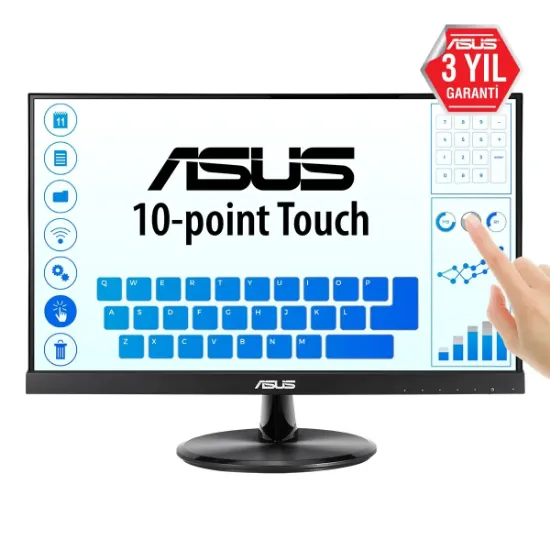 21.5 ASUS VT229H FHD IPS 5MS DOKUNMATİK HDMI VGA resmi