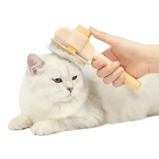 Sunup SN-29186 Otomatik Temizlenen Kedi Köpek Tarağı Pratik Tüy Toplayıcı Bakım Fırçası resmi