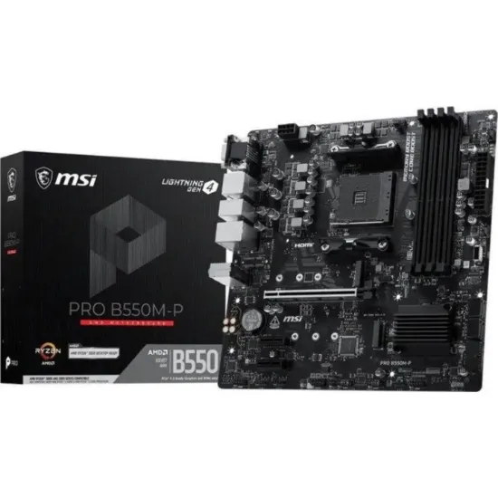 MSI PRO B550M-P 4400(OC) ANAKART AM4 resmi
