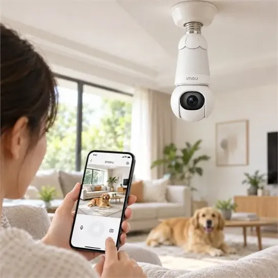 Imou IPC-S6DP-3M0WEB Bulb Cam Renkli Gece Görüş İki Yönlü Konuşma Siren Wifi 3MP E27 Ampul Duy Tipi Kamera resmi
