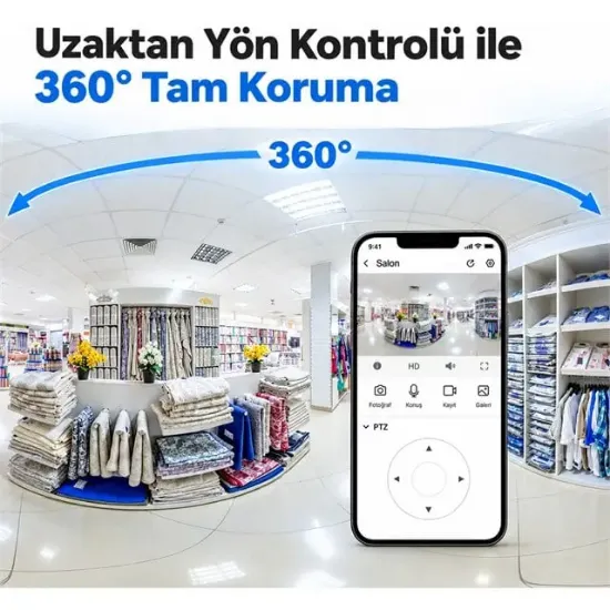 IMOU IPC-PS2MP-5R1 Ranger PS2M Poe 2.8mm Lens İki Yönlü Ses Renkli Gece Görüş 5MP İç Mekan Bullet Kamera resmi