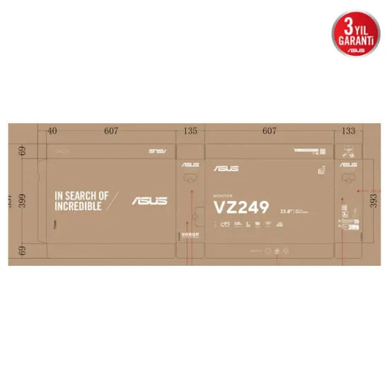 23.8 ASUS VZ249HG 1MS 120HZ FHD IPS GAMING  resmi