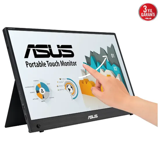 16 ASUS ZENSCREEN TOUCH MB16AMTR 5MS 60HZ FHD IPS TAŞINABİLİR DOKUNMATİK resmi