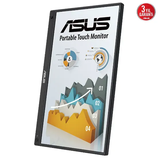 16 ASUS ZENSCREEN TOUCH MB16AMTR 5MS 60HZ FHD IPS TAŞINABİLİR DOKUNMATİK resmi