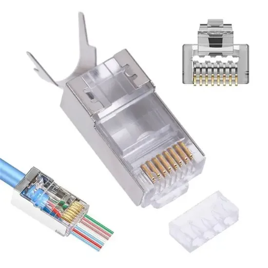 PowerMaster PM-25747 EZ-RJ45 Açık Uçlu Soket Plug Yeni Nesil Cat6 - Cat7 8P/8C Tekli resmi