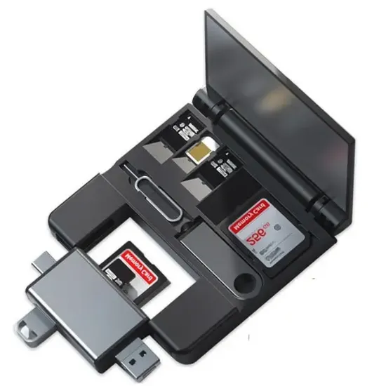 Powermaster PM-39094 7in1 Çok Fonksiyonlu USB 3.0 Type-C Lightning SD/TF Kart Okuyucu Adaptör  resmi
