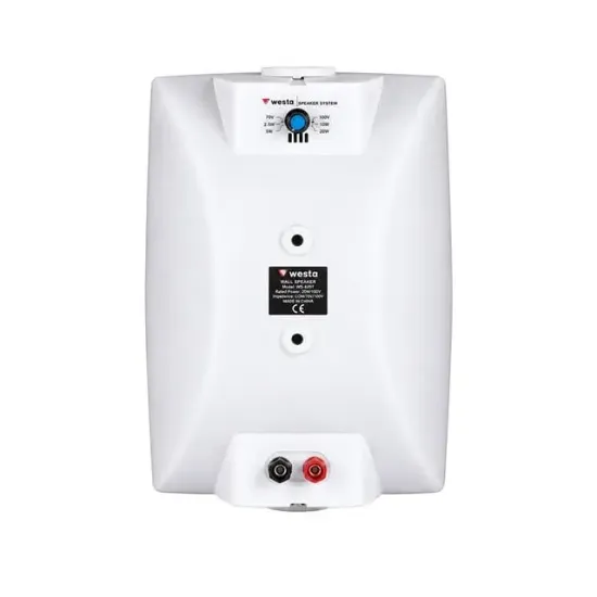 WESTA WS-65TW BEYAZ 16 CM 50W 100V HAT TRAFOLU DUVAR TİPİ SÜTUN PLASTİK KABİN HOPARLÖR TEKLİ resmi