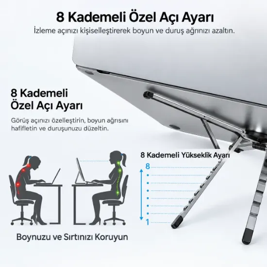 UNITEK TAŞINABİLİR MANYETİK STAND (OT1121AGY01) resmi
