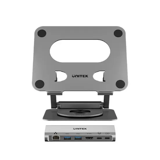 UNITEK 360° METAL 15.6” NOTEBOOK STAND (D1109CGY01) resmi