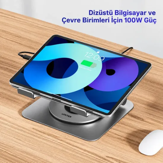 UNITEK 360° METAL 15.6” NOTEBOOK STAND (D1109CGY01) resmi