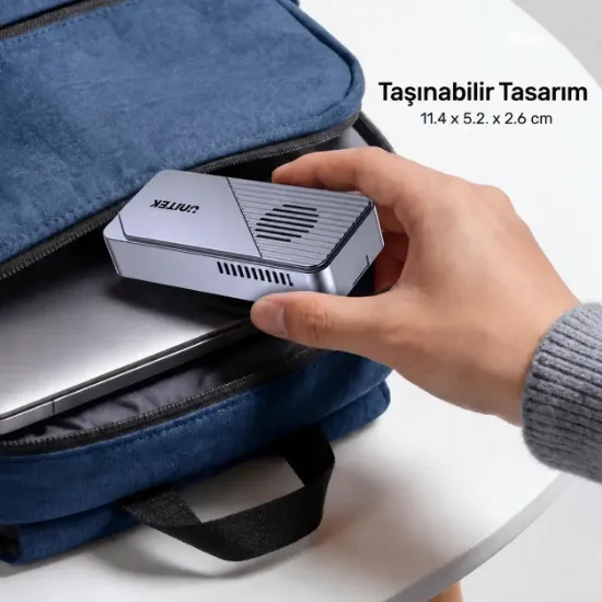 UNITEK TURBOCOOL+ 80GBPS M.2 SSD KUTUSU (S1253BGY01) resmi