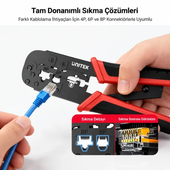 UNITEK 4P/6P/8P CIRCIRLI SIKMA ALETİ (OT136ARD01) resmi