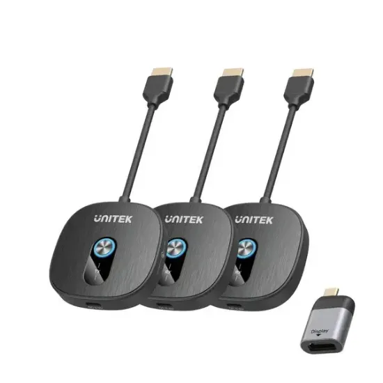 UNITEK CIFT ALICILI KABLOSUZ HDMI TRANSMITTER (V1711ABK01) resmi