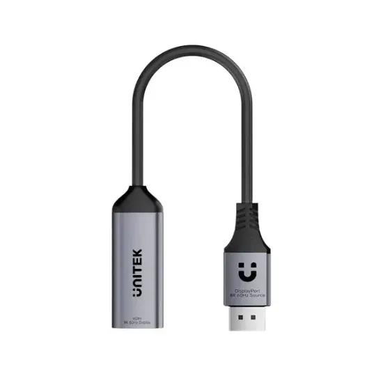 UNITEK 8K 60HZ DISPLAYPORT TO HDMI ADAPTOR (V1617AGY01) resmi