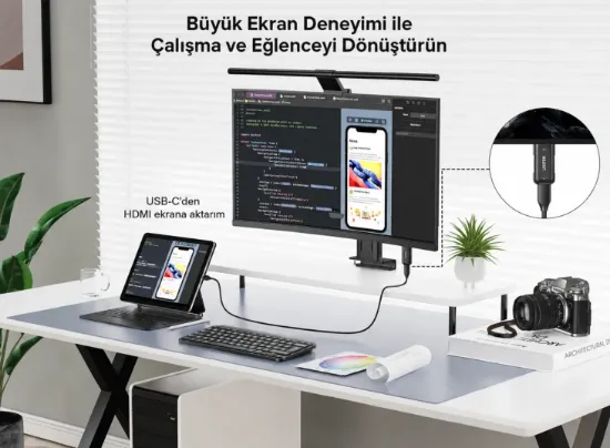 UNITEK USB-C F TO HDMI M ADAPTOR (V1187ABK01) resmi