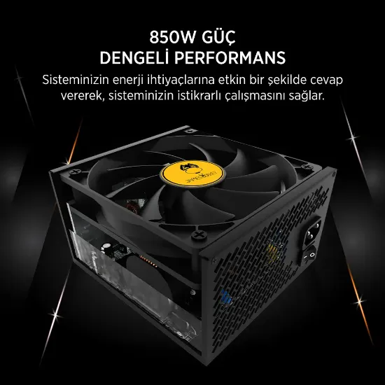 JAMES DONKEY JDP850 APFC 12CM 80+ BRONZE 850W PSU resmi