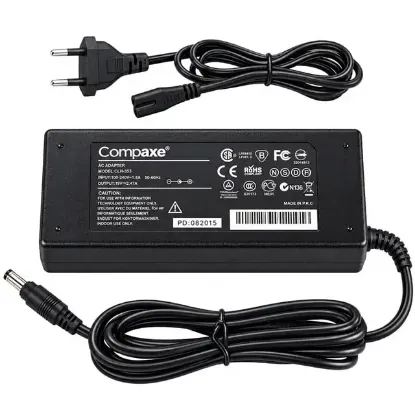  Compaxe CKA-128 12 Volt - 10 Amper - 120 Watt 5.5*2.5 Mm Uçlu Plastik Kasa Masaüstü Adaptör resmi