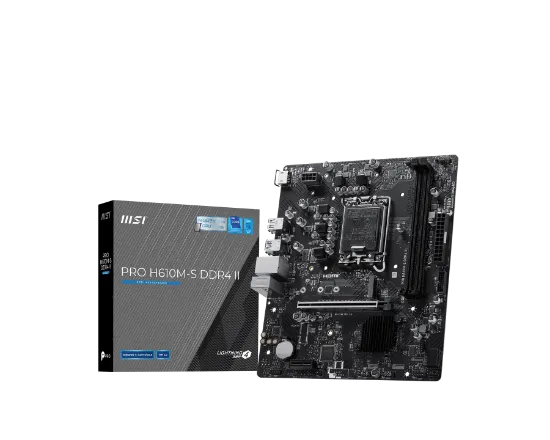 MSI PRO H610M-S DDR4 II 3200MHZ MATX 1700P resmi