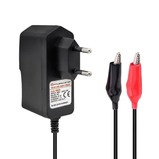 Powermaster 60100 6V-1A Akü Şarj Adaptörü resmi