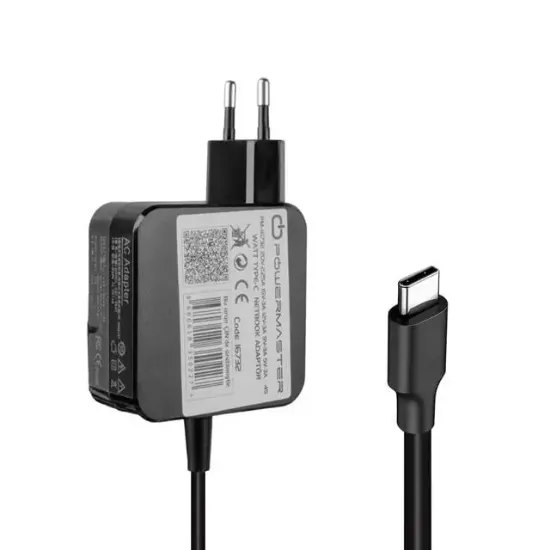 Powermaster PM-16732 5-12-20 Volt Universal 45 Watt Type-C Adaptör (Lenovo Notebook) resmi