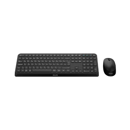 PHILIPS KABLOSUZ  KLAVYE&MOUSE SET SPT6407 SİYAH resmi