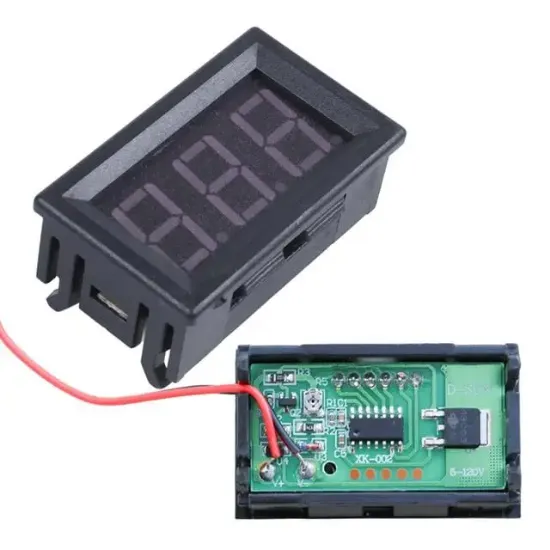 PowerMaster IC278-1 Dijital Voltmetre DC 5-120 Volt 2 Pin resmi