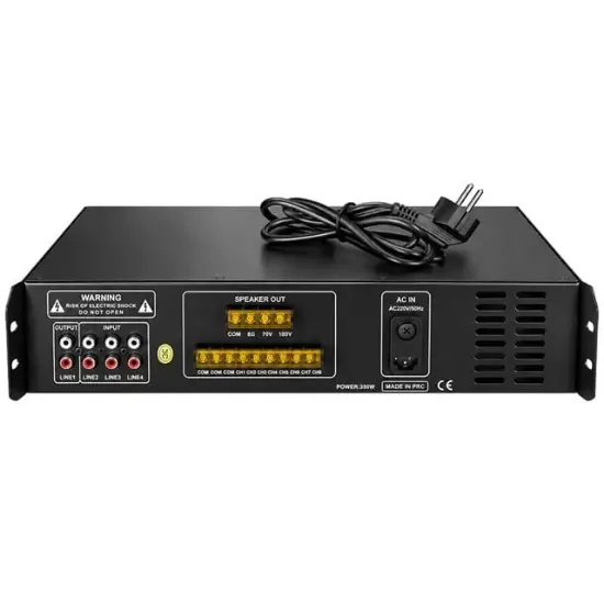 Westa WM-2350U 350 Watt 100 Volt USB-MP3-Bluetooth 6 Bölgeli Trafolu Mikser Amfi resmi